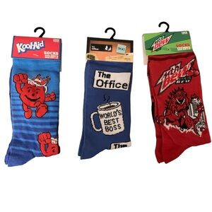 Brand new Funny crew socks size 6-12 Mens